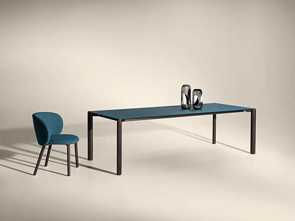 Rectangular glass table Correr Slim LAGO factory LAGO from Italy. Foto №2