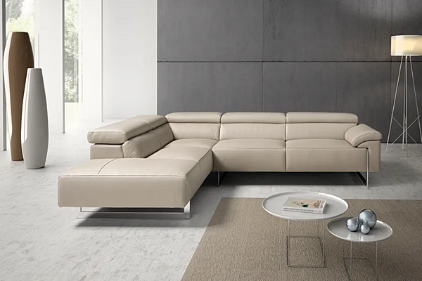 Sectional sofa with chaise longue Egoitaliano Malika factory Egoitaliano from Italy. Foto №7