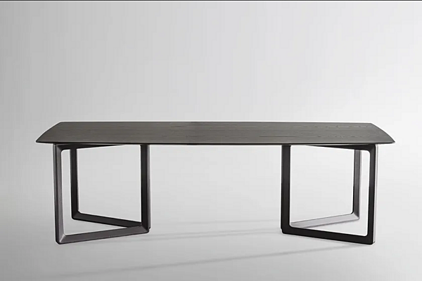 Rectangular wooden table Opus 893 TR Potocco 893/TR factory POTOCCO from Italy. Foto №2