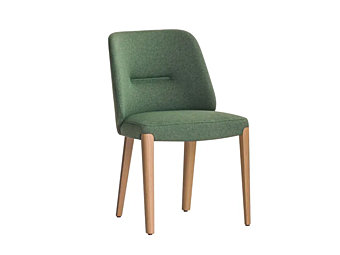 Upholstered fabric chair Concha 905 Potocco 905 factory POTOCCO from Italy