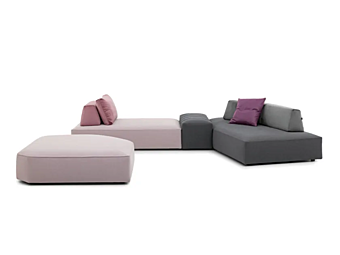 Sectional fabric sofa with removable cover AERRE ITALIA Beattle