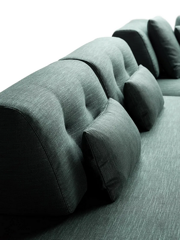 Corner fabric sofa sand LAGO 1153 factory LAGO from Italy. Foto №7