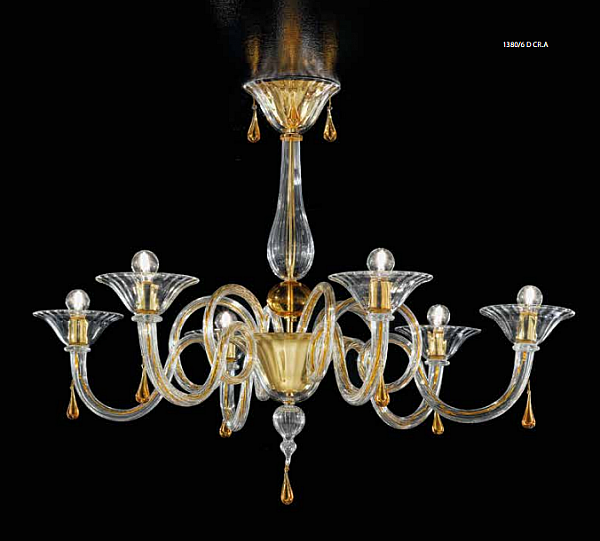 Chandelier SYLCOM 1380/6 factory SYLCOM from Italy. Foto №1