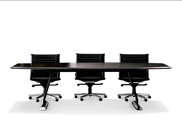 Rectangular wooden meeting table Dolmen i 4 Mariani factory i 4 Mariani from Italy. Foto №2
