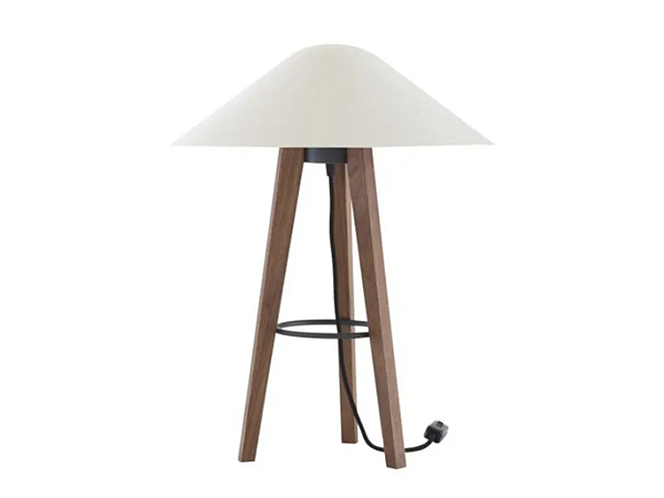 LED Table Lamp in Steel and Wood Melusine LIGNE ROSET 10073060-10073070 factory LIGNE ROSET from Italy. Foto №1