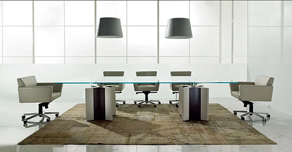 Rectangular meeting table wood i 4 Mariani Symetria factory i 4 Mariani from Italy. Foto №2