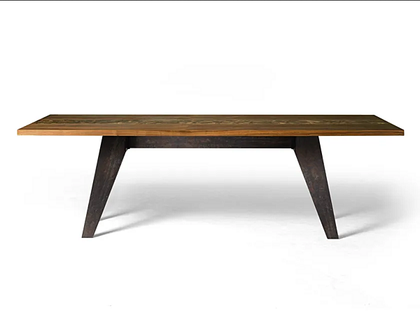 Rectangular walnut table DALE Misura B 188 factory DALE from Italy. Foto №1