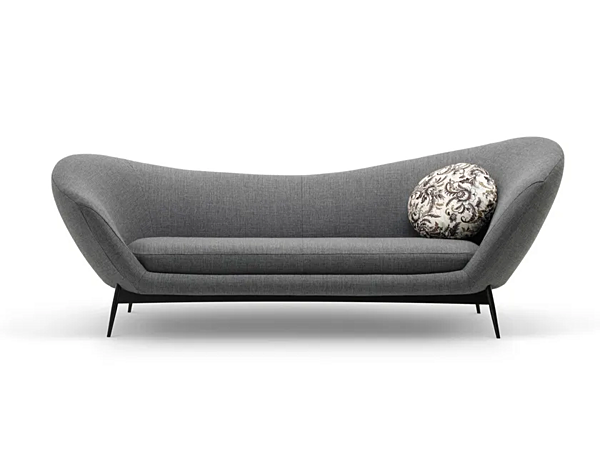 Three-Seater Fabric Sofa with Soft Backrest Saba Oltremare factory SABA from Italy. Foto №2
