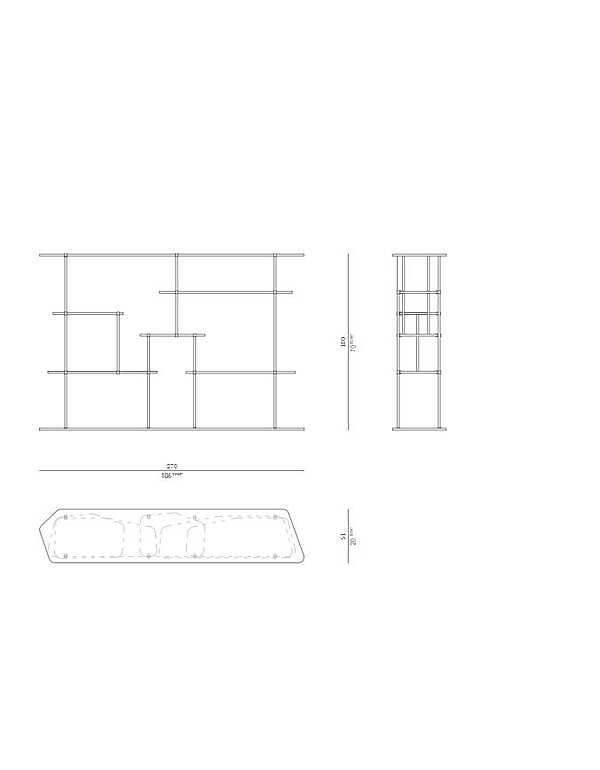 Bookcase ROSSATO LB - 01 factory ROSSATO from Italy. Foto №5