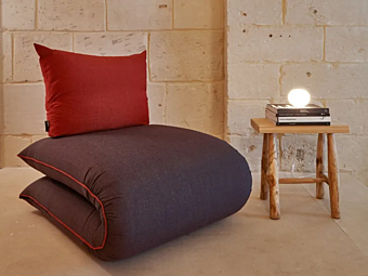 Cotton armchair mattress Chama LAGO factory LAGO from Italy