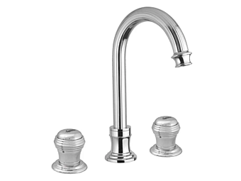 Three Hole Steel Washbasin Tap with Individual Rosettes Gaia Mobili Olympia Three Hole Steel Washbasin Tap with Individual Rosettes Gaia Mobili Olympia factory GAIA from Italy