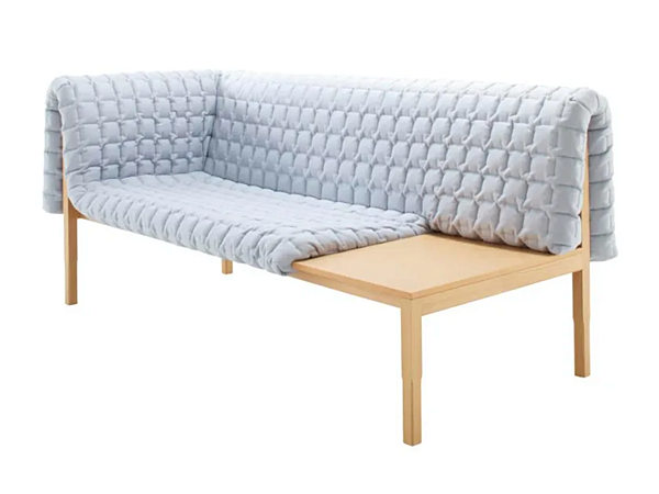 Upholstered fabric bench with back LIGNE ROSET Ruche 14130305-14130355 factory LIGNE ROSET from Italy. Foto №2