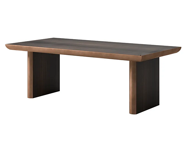 Rectangular wood veneer table Sesto Senso CPRN HOMOOD S517 factory CPRN HOMOOD from Italy. Foto №1