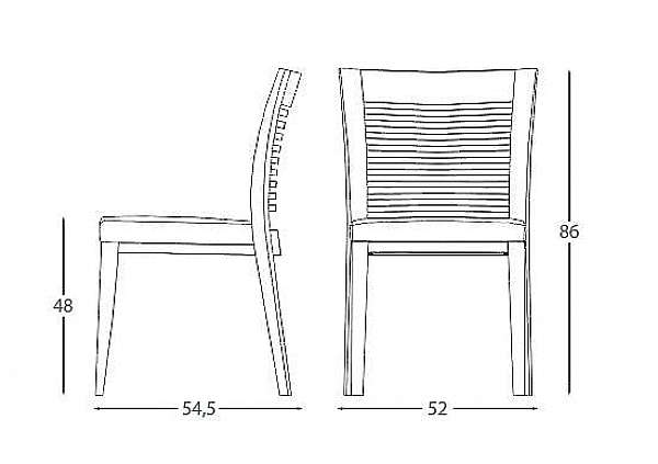 Chair MONTBEL 00915 factory MONTBEL from Italy. Foto №2