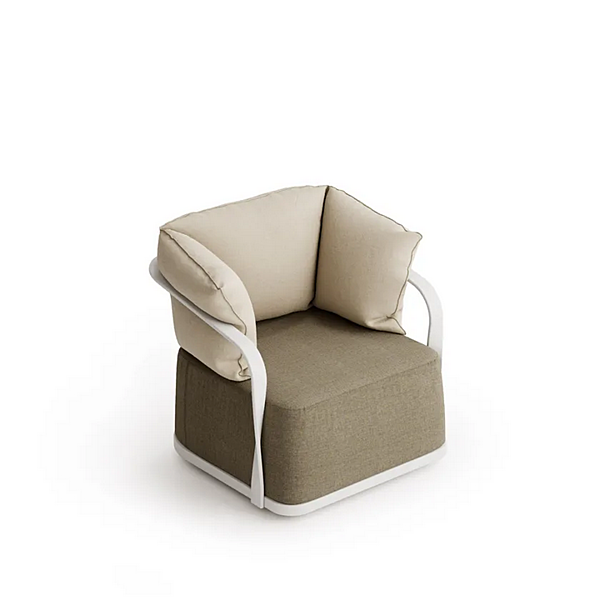 Fabric garden armchair with removable cover and armrests Atmosphera Tango TG.PL factory ATMOSPHERA from Italy. Foto №9