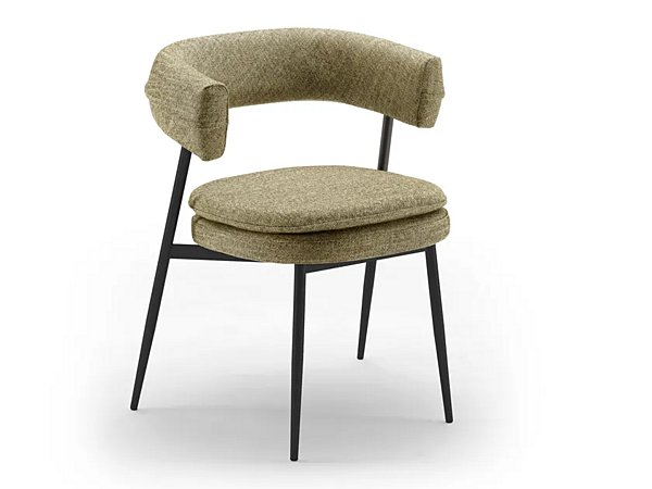 Upholstered fabric chair with armrests ZANOTTA NENA 2262 factory ZANOTTA from Italy. Foto №3