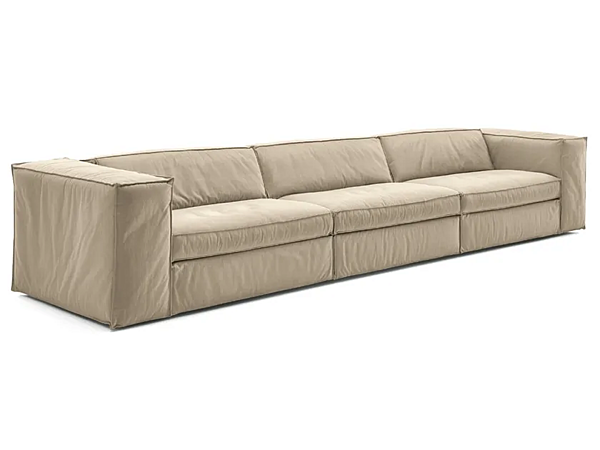 Three-Seater Fabric Sofa with Soft Back Saba Up factory SABA from Italy. Foto №3