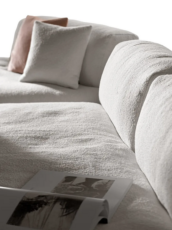 Fabric sofa with chaise longue Air Soft Free LAGO 1916 factory LAGO from Italy. Foto №6