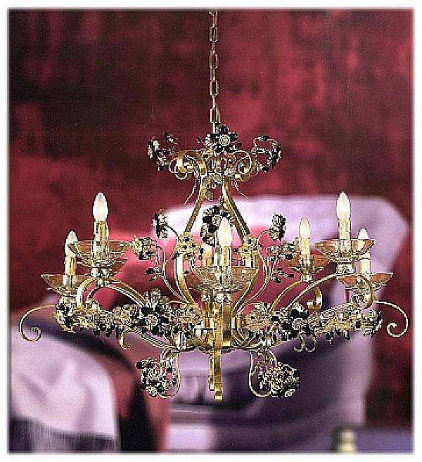 Chandelier MECHINI L264/8 factory MECHINI from Italy. Foto №1