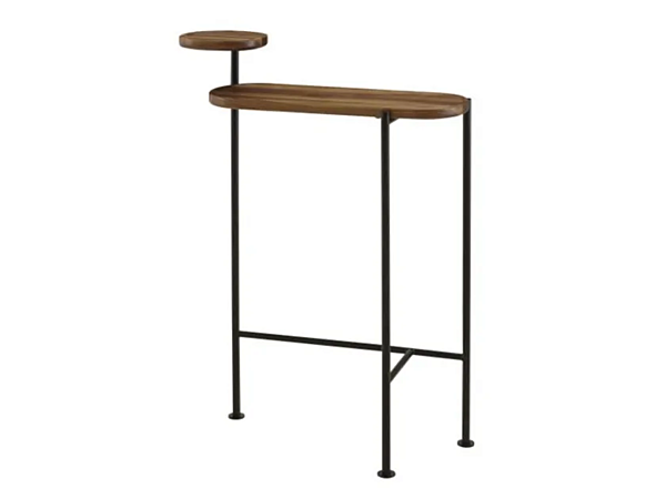 Oval Console Table in Steel and Wood Loomy Ligne Roset 19980480 factory LIGNE ROSET from Italy. Foto №1