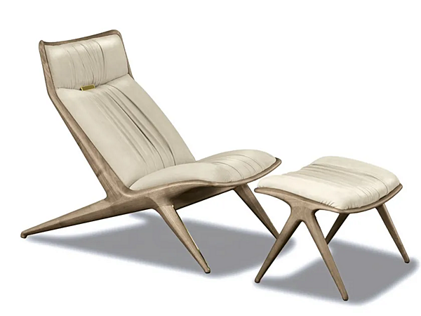 Solid Wood Lounge Chair AURORA By OPERA CONTEMPORARY factory OPERA CONTEMPORARY from Italy. Foto №1