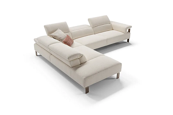 Corner fabric sofa with soft back Egoitaliano Alum Collection factory Egoitaliano from Italy. Foto №3