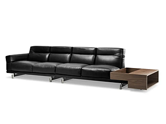 Sectional 4 Seater Leather Sofa Niky i 4 Mariani
