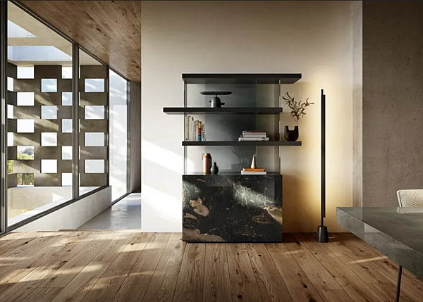 Freestanding marble bookcase AIR LAGO 1464 factory LAGO from Italy. Foto №2
