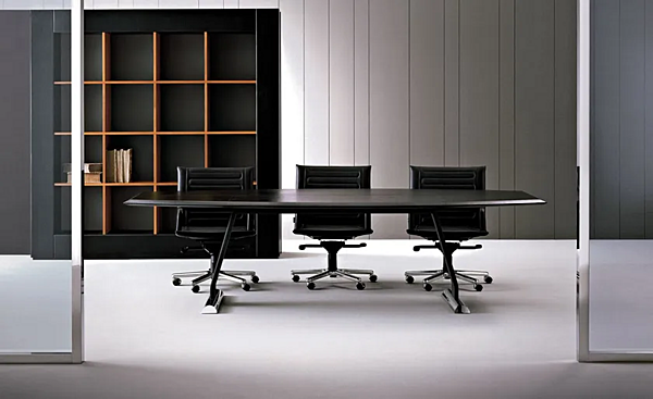 Rectangular wooden meeting table Dolmen i 4 Mariani factory i 4 Mariani from Italy. Foto №4
