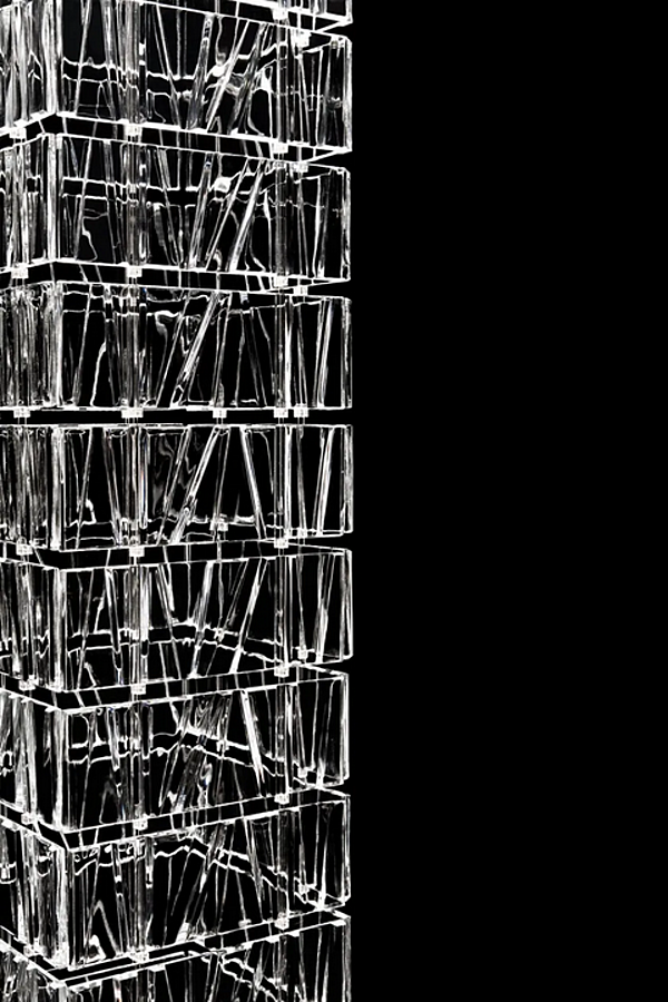 Pendant lamp room divider tile Fabbian factory Fabbian from Italy. Foto №4