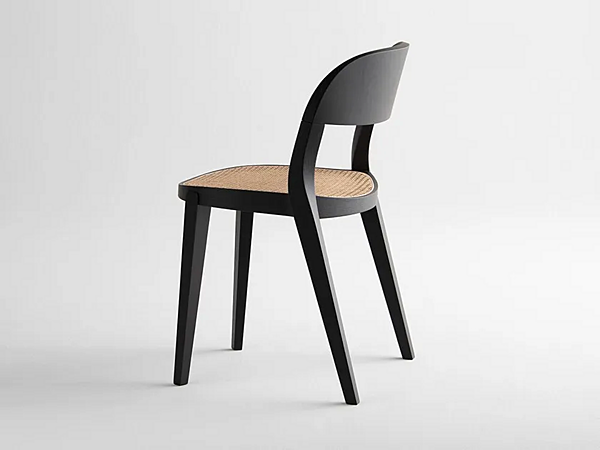 Stackable wooden chair with Vienna straw Potocco Minima 949 C 949/C factory POTOCCO from Italy. Foto №3