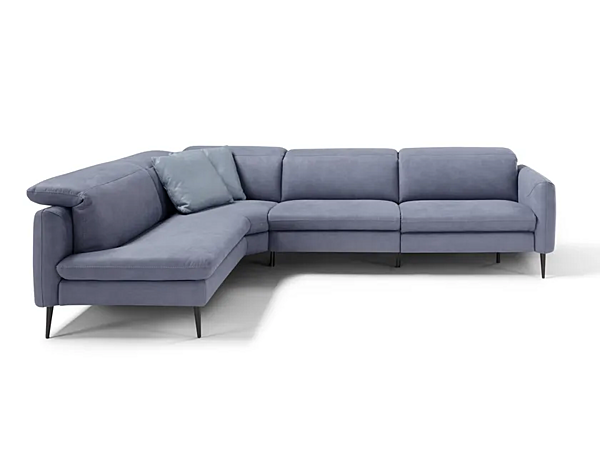 Corner Recliner Leather Sofa Egoitaliano Dusk factory Egoitaliano from Italy. Foto №1