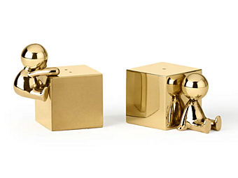 Brass Salt and Pepper Shaker Omini GHIDINI1961 SG603HB101 factory GHIDINI1961 from Italy
