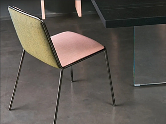 Upholstered fabric chair Pletra LAGO Upholstered fabric chair Pletra LAGO factory LAGO from Italy