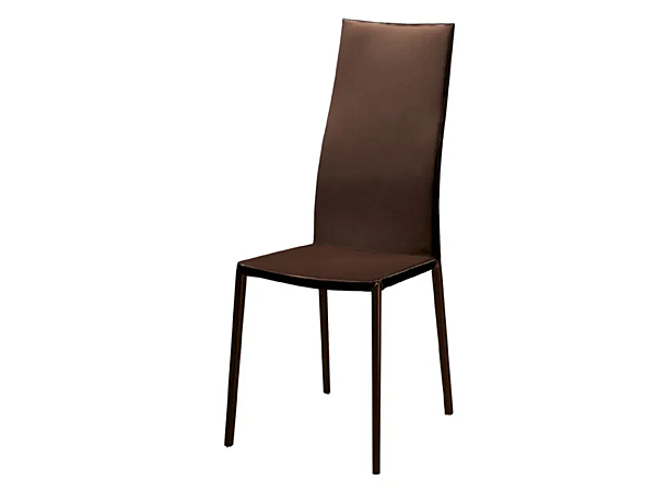 High back chair with upholstered back ZANOTTA Lealta factory ZANOTTA from Italy. Foto №1