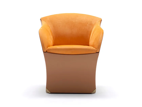 Upholstered Leather Easy Chair FASEM Bona factory FASEM from Italy. Foto №5