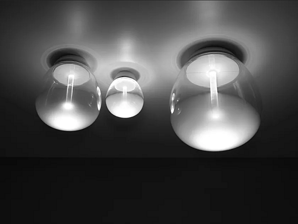 Blown Glass Wall and Ceiling Lamp Empatia Artemide factory Artemide from Italy. Foto №2