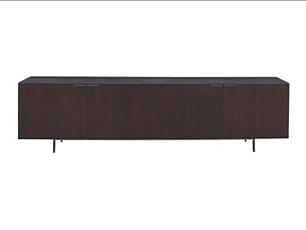 Walnut sideboard with doors LIGNE ROSET Selvan factory LIGNE ROSET from Italy