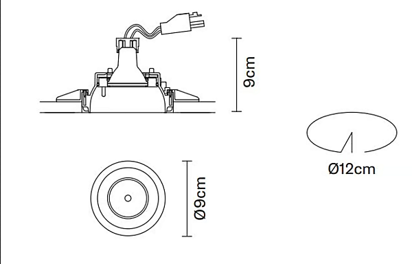 Recessed Metal Spotlight Fabbian Tools Collection factory Fabbian from Italy. Foto №13