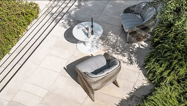 Garden armchair with armrests made of synthetic fibre VARASCHIN Maat 2371, 2372 factory VARASCHIN from Italy. Foto №5