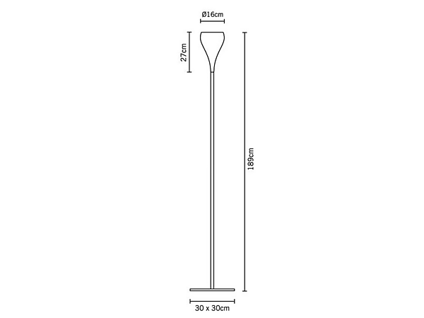Halogen floor lamp Bijou Fabbian factory Fabbian from Italy. Foto №4