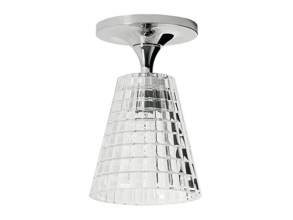 Crystal ceiling lamp Flow Fabbian factory Fabbian from Italy. Foto №3