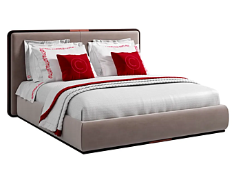 Nabuk bed with upholstered headboard Sesto Senso CPRN HOMOOD S503-S504-S505, BS103-BS104-BS105