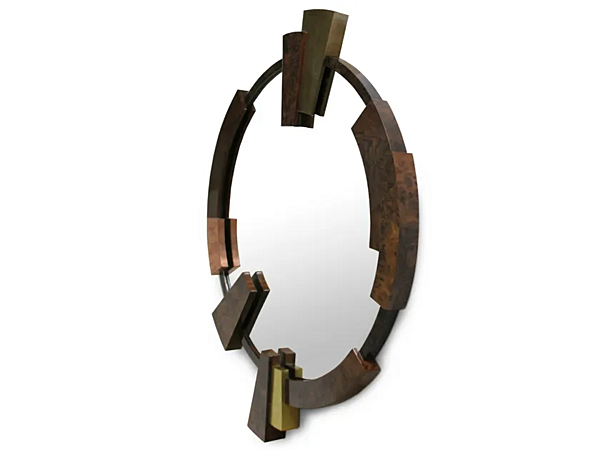Round Framed Wall Mirror Kaamos BRABBU factory BRABBU from Italy. Foto №2