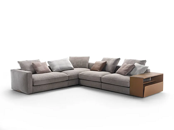 Corner sectional fabric sofa Harper FLEXFORM factory FLEXFORM from Italy. Foto №2