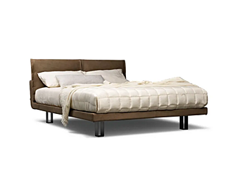 Double bed with upholstered backrest honey Molteni & C Double bed with upholstered backrest honey Molteni & C factory Molteni & C.(+VITRA) from Italy