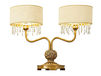 Table lamp in glass and metal A.R. Arredamenti Grand Royal L.94 + P.32