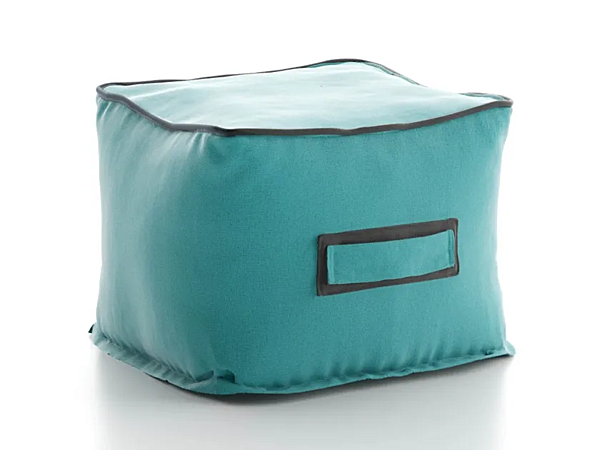 Square garden pouf with removable cover in technical fabric Atmosphera Q60 CX.SF.PFQ60 factory ATMOSPHERA from Italy. Foto №1