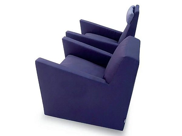 Upholstered armchair with armrests ERBA ITALIA Alternanza factory ERBA ITALIA from Italy. Foto №3