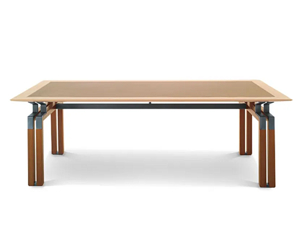 Rectangular wooden executive desk with leather top i 4 Mariani Paso Doble factory i 4 Mariani from Italy. Foto №2